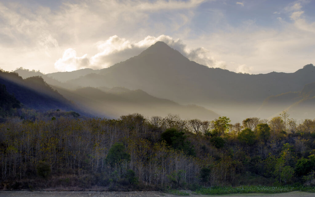 A magical volcanic "The Ring of Fire" archipelago